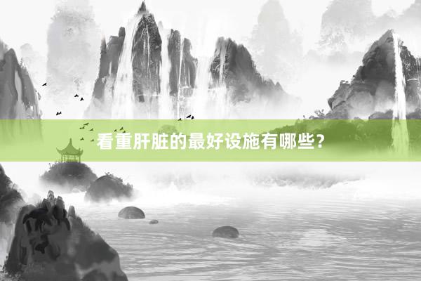 看重肝脏的最好设施有哪些？